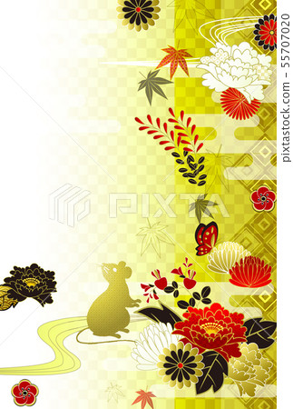 新年的卡片模板 新年的卡片模板 55707020