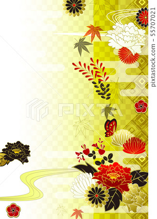 日本新年的卡片模板 日本新年的卡片模板 55707021