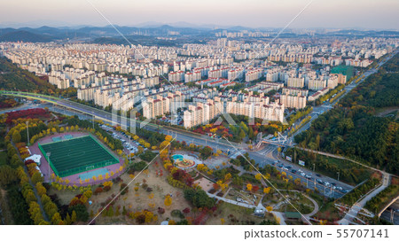 Aeria view of incheon industry park.South Korea Aeria view of incheon industry park.South Korea 55707141