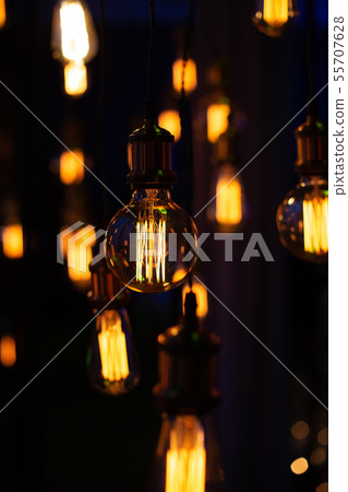 Edison lamps decorative group garland suspended 55707628
