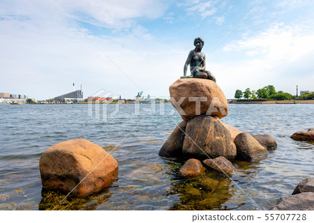 Statue of The Little Mermaid at Langelinie 55707728