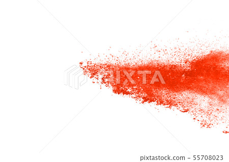 abstract orange powder splatted background. 55708023