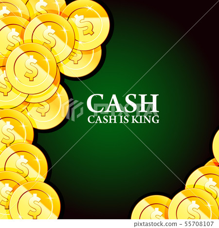 Money background with gold coins - casino cash Money background with gold coins - casino cash 55708107