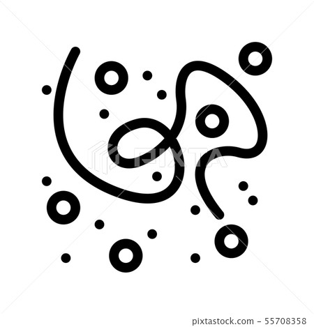 Microscopic Bacterium Organism Vector Sign Icon Microscopic Bacterium Organism Vector Sign Icon 55708358