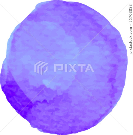 Watercolor_watercolor_illustration_circle_circle_bluepurple_blue-purple_dot 55708858