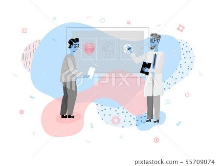 Vector banner concept of medical diagnostic. Vector banner concept of medical diagnostic. 55709074
