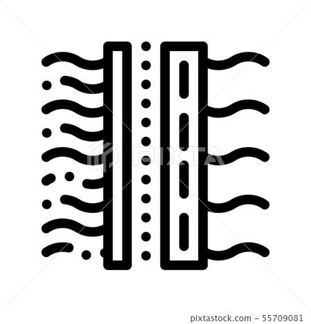 Water Treatment Filter Vector Sign Thin Line Icon 55709081
