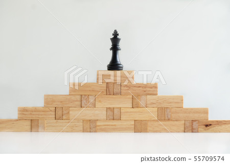 Wood block tower with architecture model Concept Wood block tower with architecture model Concept 55709574