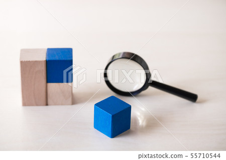 積木和放大鏡 積木和放大鏡 55710544