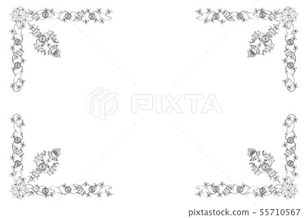 Floral wedding card 55710567