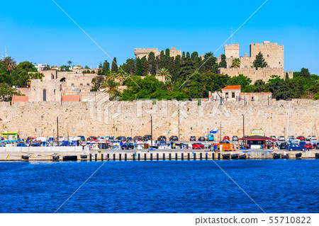 Rhodes old town in Greece 55710822