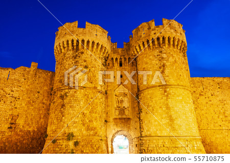 Rhodes old town in Greece Rhodes old town in Greece 55710875