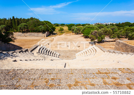 Acropolis Ancient Stadium in Rhodes 55710882