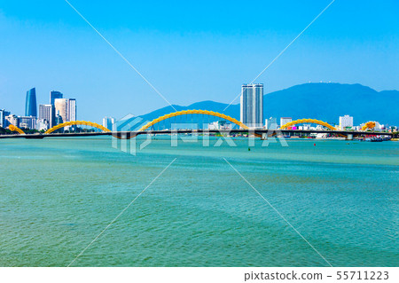Danang Dragon bridge in Vietnam Danang Dragon bridge in Vietnam 55711223