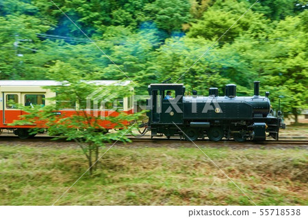 Chiba Prefecture Kominato Railway trolley train panning 55718538