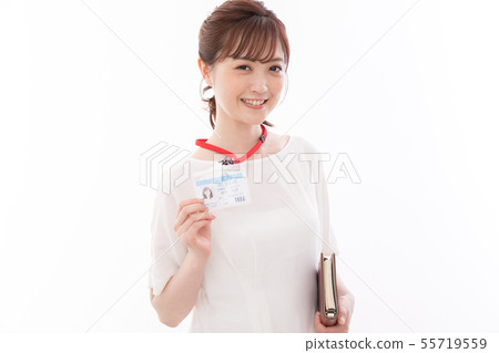 年輕女子休閒辦公室 55719559