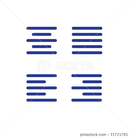 Justified type icon set - left justified, right Justified type icon set - left justified, right 55721785