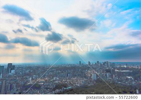 Urban scenery of Tokyo Animation style 55722600