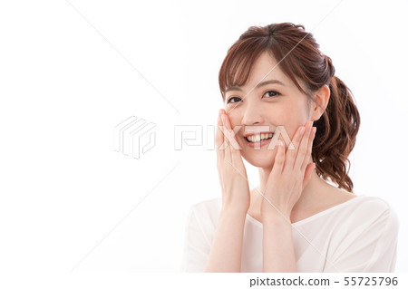 Young woman beauty facial Young woman beauty facial 55725796