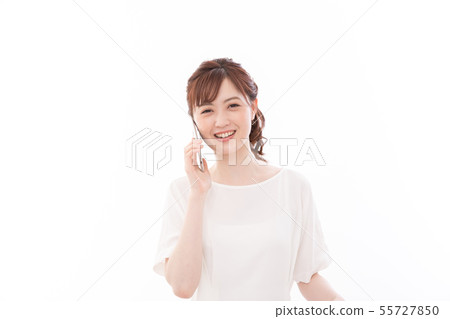 Young woman smartphone 5G Young woman smartphone 5G 55727850