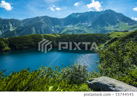 Tateyama mountain range and Mikuriga pond Tateyama mountain range and Mikuriga pond 55744545