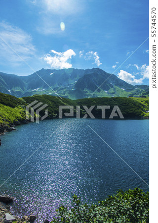 立山山脈和Mikuriga池塘 立山山脈和Mikuriga池塘 55744570
