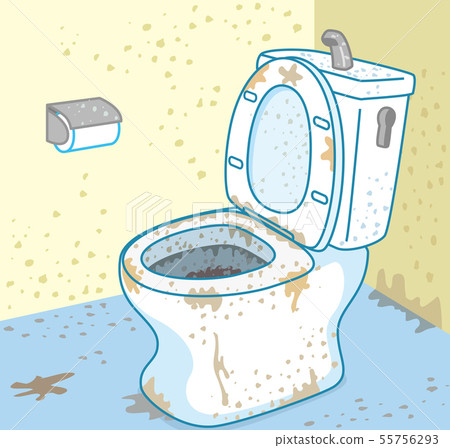 Dirty toilet 55756293