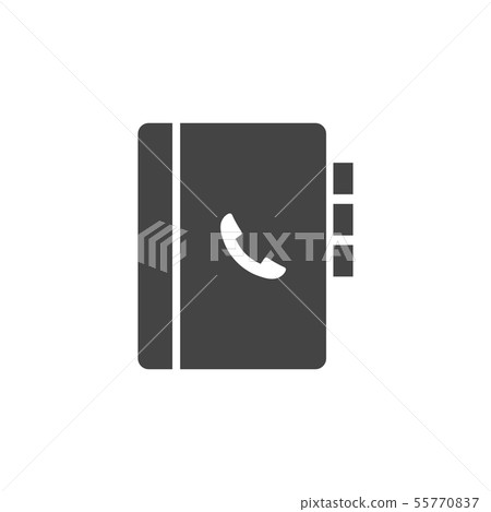 Phone book icon design template vector isolated Phone book icon design template vector isolated 55770837