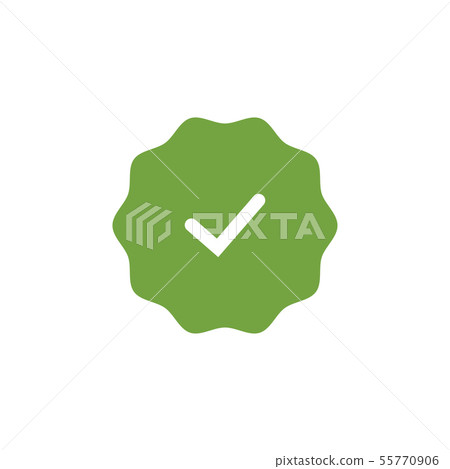 Checklist tick badge icon design template vector Checklist tick badge icon design template vector 55770906