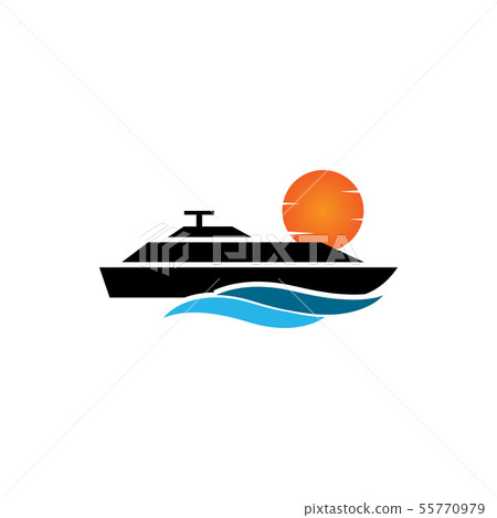 Yacht icon design template vector isolated - Stock Illustration ...