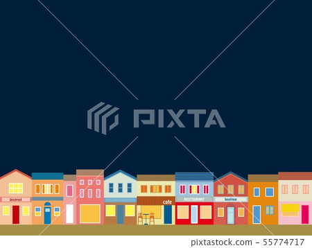 城市景觀之夜 55774717