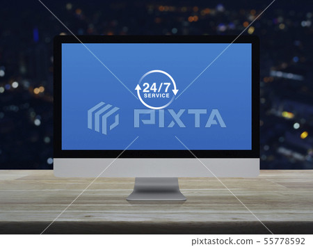 Business full time service online concept 55778592