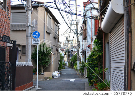 Densely populated area in Arakawa area Densely populated area in Arakawa area 55778770