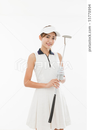 Young lady golf 55778994