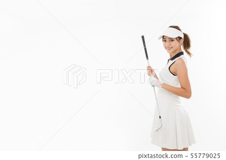 Young lady golf 55779025