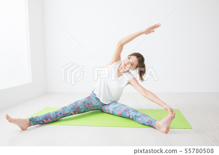 Yoga flexible exercise stretching Yoga flexible exercise stretching 55780508
