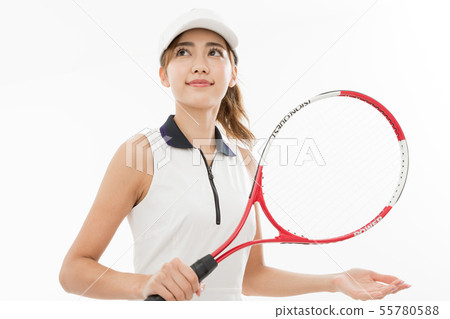 Young lady tennis 55780588