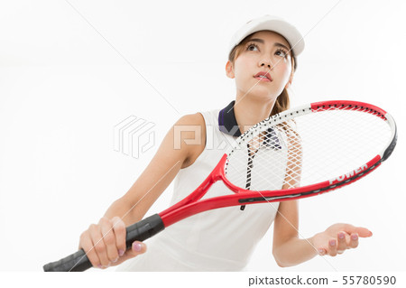 Young lady tennis 55780590