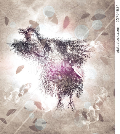 Abstract raven poser Abstract raven poser 55794684