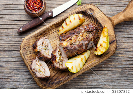 Meatloaf with fruit and nuts Meatloaf with fruit and nuts 55807852