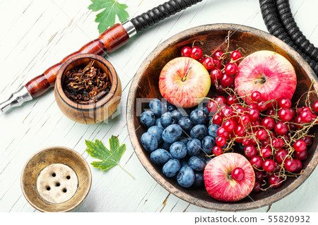 Hookah with with berries and apple Hookah with with berries and apple 55820932