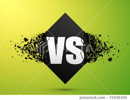 Versus explosion banner. 55836300