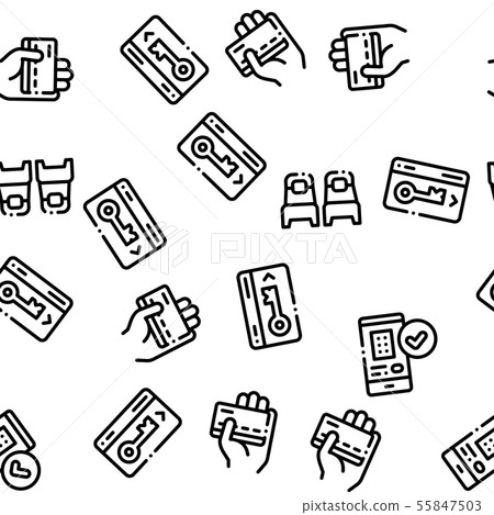 Hostel Seamless Pattern Vector 55847503