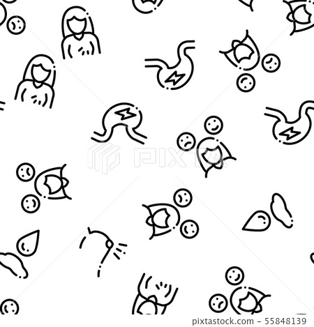 Symptomps Of Pregnancy Seamless Pattern Vector Symptomps Of Pregnancy Seamless Pattern Vector 55848139