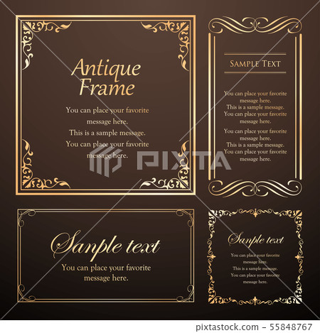 Luxury frame design, calligraphic material, luxury, template, [copy space] 55848767