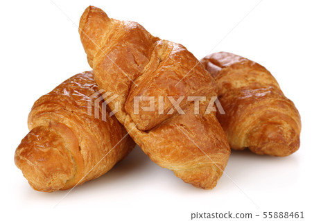 Chocolate croissants isolated on white Chocolate croissants isolated on white 55888461