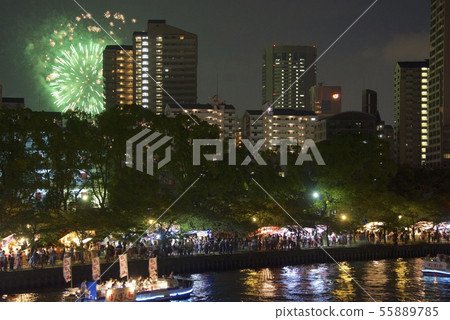 Tenjin Festival dedication fireworks display from Osaka (Osaka) 55889785