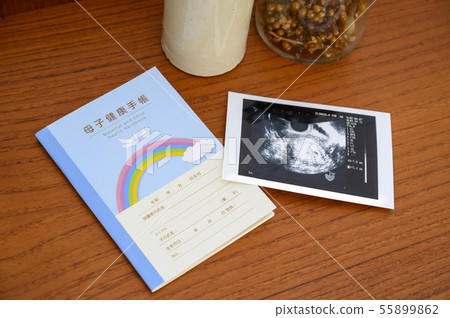 Pregnancy Mother and Child Notebook Echo Photo 55899862