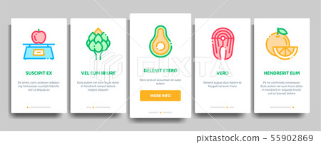 Collection Healthy Food Vector Onboarding Collection Healthy Food Vector Onboarding 55902869