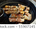 Grilled pork belly, korean food pork belly 55907145